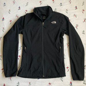 Stretchy Black North Face Polyester Zip - Small